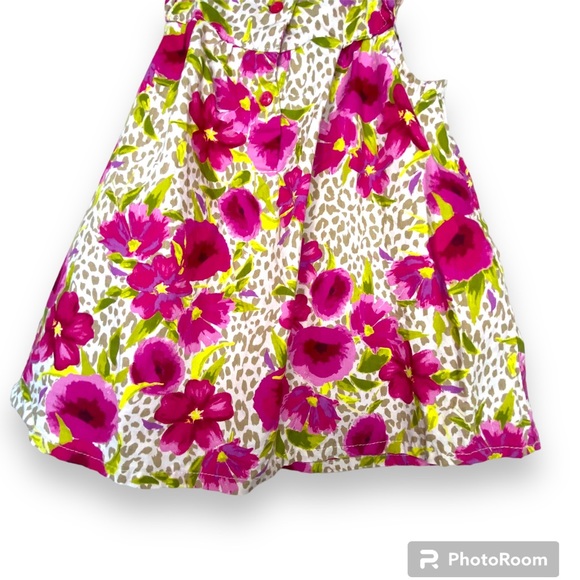 (3 for$19) Floral Leopard Print Dress with 3D Flowers Size 12-18 Months - Picture 5 of 9